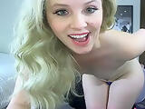 Hot Blonde Girl Masturbate On Webcam