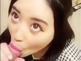 Asian Teen Snapchats herself Sucking Dick in Dressing Room