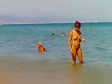 Morning Beach Nudity Caught On By Beach Hidden Cam