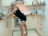 Eritic Blonde Kate Teasing In The Kitchen With Hot Dress
