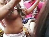 Indian girls public naked dance