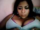 dark skin on webcam from mexico