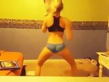 Exotic arse popping web camera dance movie scene