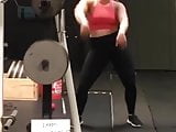 Deonna Purrazzo dancing in the gym