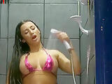 Bella Mendez in the shower pt1