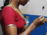 Tamil aunty Saree change 